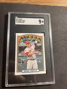 Mike Trout 2013 Topps Mini 1972 #TM-4 SGC 9 Ungebraucht - Bild 1 von 2