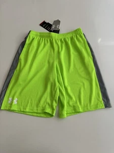 Under Armour Boys Youth Size YXL Ultimate 13 Green 389 Shorts Pockets New XL - Picture 1 of 5