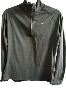 Nike Element Dri- Fit 1/2 Zip Size Large Black - Picture 1 of 4