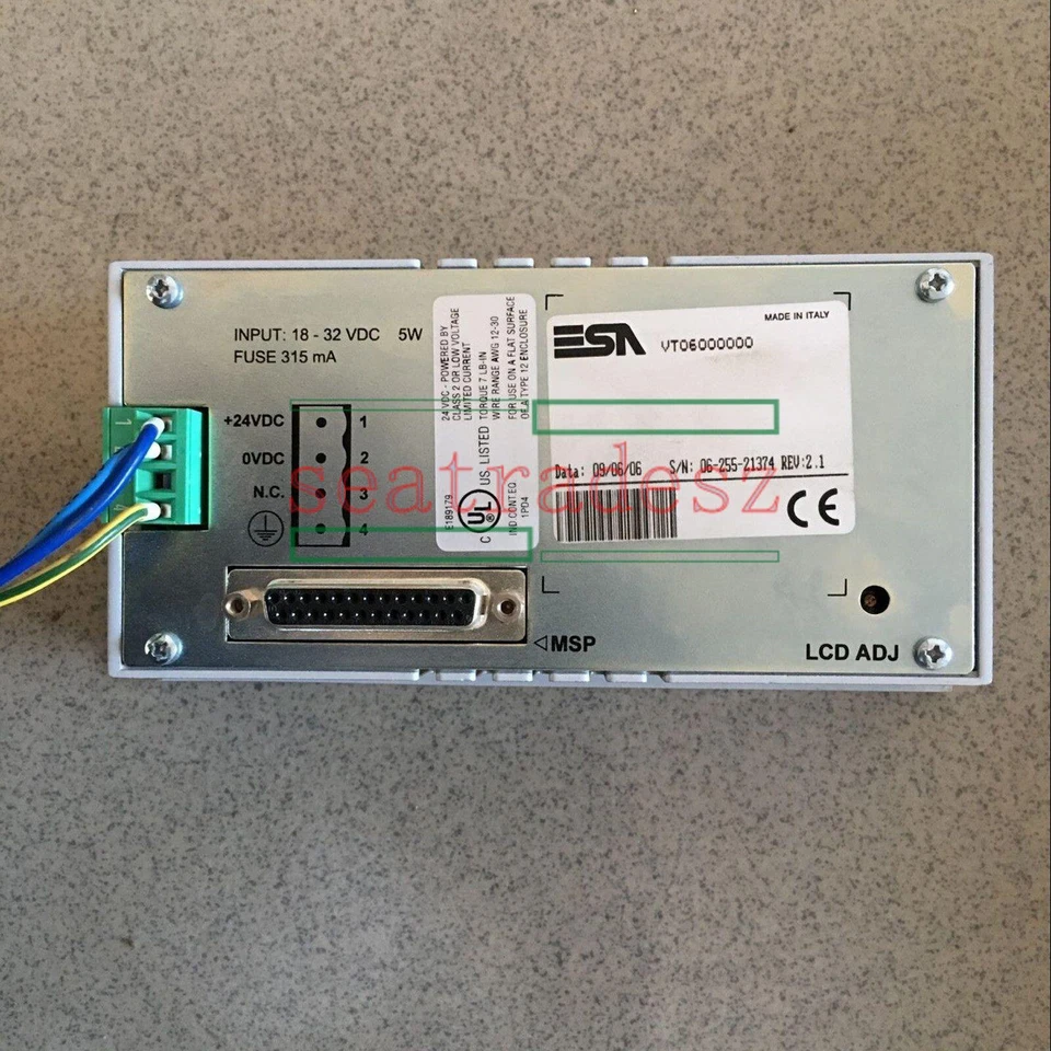 1PCS Used ESA vt60 vt06000000 Operator Panel - Image 1 of 1