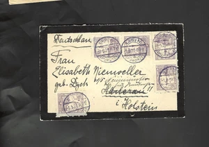POLAND-COVER-1928-PAIRS-NICE CANCELS AND FRANKING-TO GERMANY-F--#51 - Picture 1 of 2