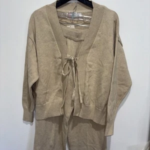 Free People FP Beach 2-Piece Set Cardigan Pants Size XS NWT - Picture 1 of 4