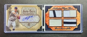 Justin Verlander 06 UD Artifacts Auto-Facts Signatures /700 Hits Memorabilia 1/1 - Picture 1 of 7