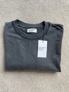Portuguese Garment Makers Washed Black T-Shirt Men’s Size Medium BNWT RRP £70 - Picture 1 of 17