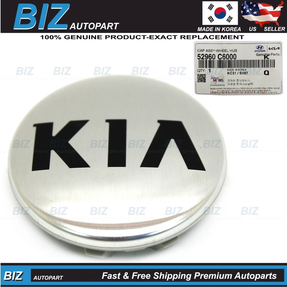 Genuine Wheel Hub Cap for 2016-2021 Kia Optima Sedona Sorento OE# 52960-C6000 Foto 1 de 4