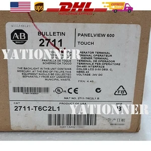 1pcs New AB 2711-T6C2L1 PANELVIEW 600 Séries B Ecran Tactile DH-485 24VDC - Picture 1 of 23