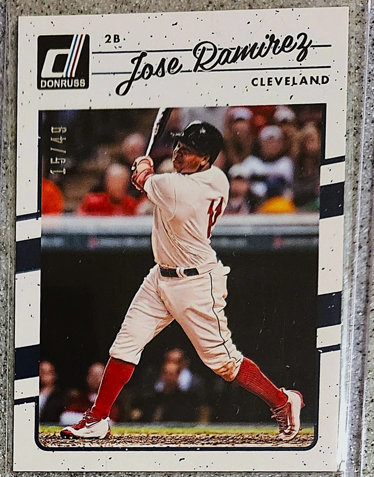 2017 Panini Donruss Aqueous Test /49 Jose Ramirez #85 - Image 1 of 1