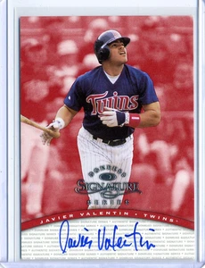 Javier Valentin 1997 Donruss Signature Series Certified Autograph Auto Card - Picture 1 of 1
