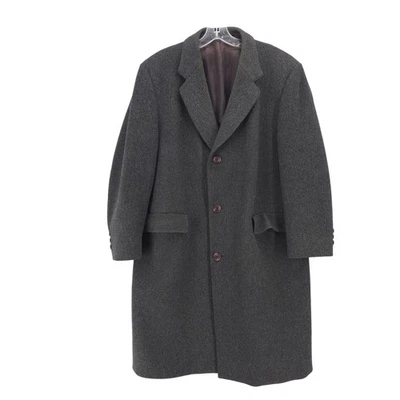 Abrigo de Colección BLOOMINGDALES Merino Gris Oscuro Stock Privado 41 CORTO Foto 1 de 4