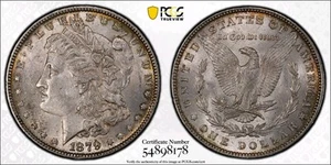 1879 Morgan Silver Dollar PCGS Graded MS 61 - Picture 1 of 5