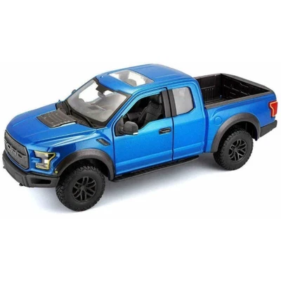 FORD F-150 RAPTOR SE TRUCKS 2017 BLUE 1:24 Maisto Auto Stradali Modellino Nuovo - Immagine 1 di 4
