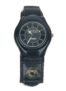Reloj Sweda Orion Amgen Japón Movt 39 mm Correa de Nylon Negra con Brújula Batería Nueva - Imagen 1 de 9