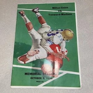 Football program Milton-Union Vs Trotwood-Madison Ohio 1959 - Picture 1 of 4