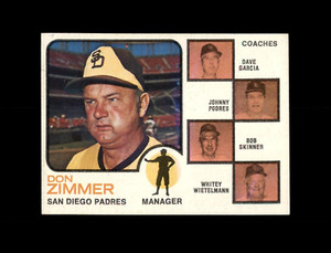 1973 Topps Baseball #12 Don Zimmer (Padres Coaches) NM