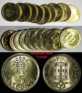 Portugal 1998 5 Escudos Lisbon Mint GEM BU KM# 632 RANDOM PICK (1 Coin) (27 915) - Picture 1 of 7