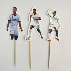 ANY 3 Footballer Cake Toppers | Football Theme Birthday Cake - Picture 1 of 3