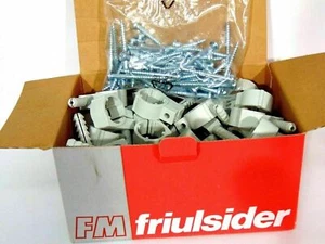 2x 50pk (100) Friulsider FM CTN-515 Grey 24mm Single Collar Pipe Cable Conduit - Imagen 1 de 8