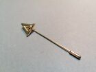 Vintage Tie Pin Gold Tone Letter A  Very Smart