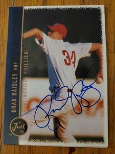 Brad Baisley ~ Martinsville Phillies ~ 1999 Just ~ signed Autogrammkarte MLB - Bild 1 von 1