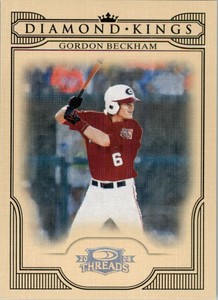 2008 Donruss Threads Diamond Kings Gold #52 Gordon Beckham /100