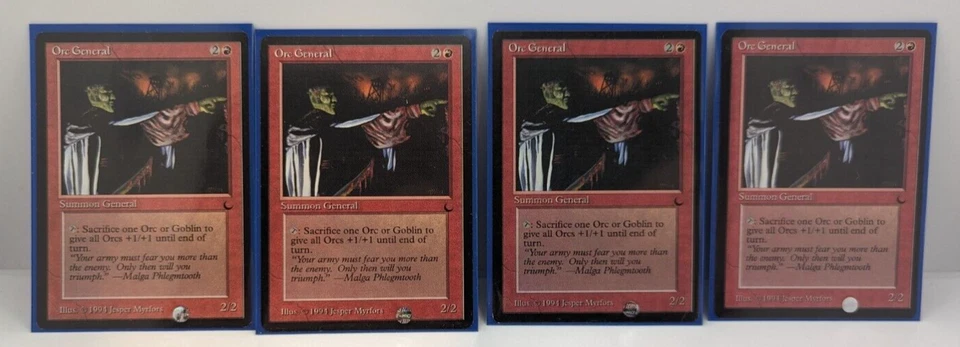 MTG Orc General The Dark Regular Uncommon LP-NM Playset x4 - Image 1 of 1