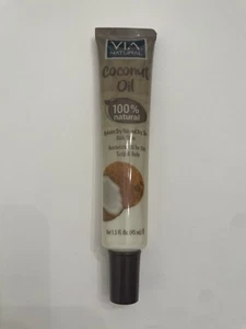 VIA NATURAL COCONUT OIL Hydrates Dry Hair/Skin Adds Shine 1.5oz HAIR/SCALP/BODY - Picture 1 of 2