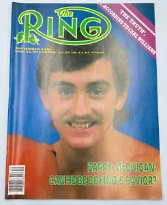 Vtg The Ring Boxing Magazine Barry McGuigan September 1985 - Picture 1 of 4