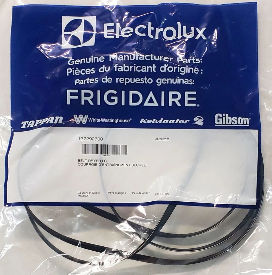 137292700 Genuine OEM Frigidaire Dryer Drum Belt - Image 1 of 1
