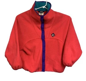 Vintage Woolrich Womans Sigmet Gear Button Up Pink Fleece Size Large 15156 - Picture 1 of 8