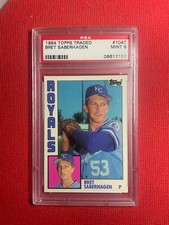 1984 Topps Traded Tiffany #104T Bret Saberhagen Rookie Card PSA 9 MINT