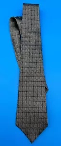 Silk Tie Masonic Square and Compass Necktie 62" Silver Gray - Picture 1 of 3