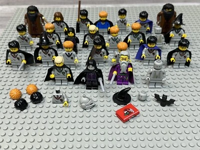 LEGO Harry Potter Minifigure Lot Of 26 Mini Figures & Accessories Yellow Face J4 - Image 1 of 4