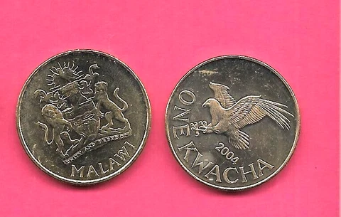 MALAWI KM65 2004 UNC-BU UNCIRCULATED-MINT KEACHA EAGLE COIN Cover