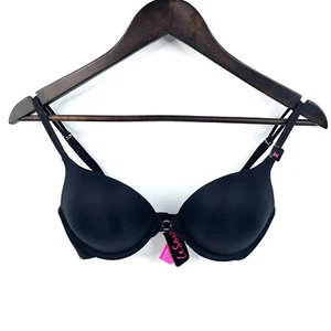La Senza Hello Sugar Push Up Bra Size 34C Black Underwire Padded Seamless New - Picture 1 of 10