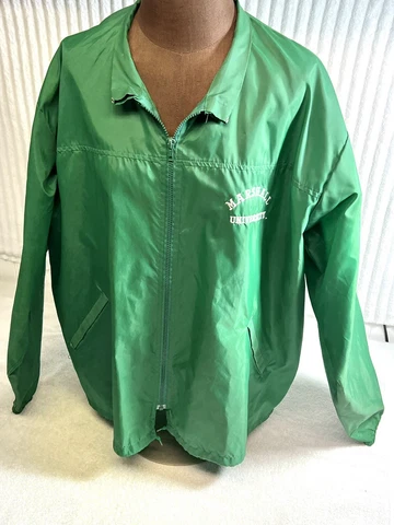 Vintage 80’s Marshall University Thundering Herd Windbreaker Size XL Made In USA Cover