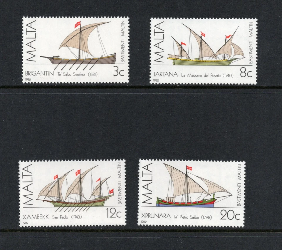 R7209 Malta 1982 veleros 4v.   MNH Foto 1 de 1