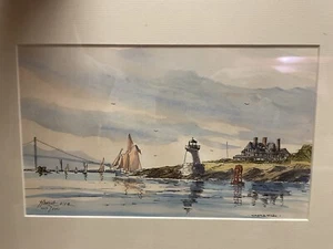Yves Genitore Artista Famoso Edizione Stampa 009/100 Dipinto Fronte Acqua Castello Arte - Foto 1 di 6