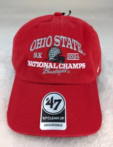 47' Ohio State Buckeyes 2024-25 National Champions Cleanup Hat NWT - Picture 1 of 7