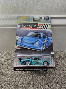 HOT WHEELS #4/5 TURQUIOSE VOLKSWAGEN KARMANN GHIA TRACK DAY REAL RIDER - Picture 1 of 1