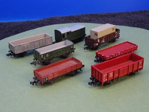 Diverse Hersteller Güterwagen 7 Stück Gebraucht 1:160 NB105 - Picture 1 of 3