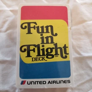 Cartas de juego de baraja de vuelo divertidas de United Airlines de colección divertidas hechas en EE. UU. - Imagen 1 de 7