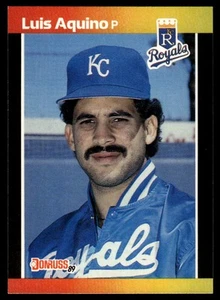1989 Donruss #534c Luis Aquino "LEAF, INC" & "*Denotes - Picture 1 of 2