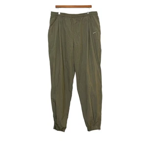 Giacca a vento leggera Nike vintage anni 90 TrackPants marrone ampio taglia XXL zip alla caviglia - Foto 1 di 11