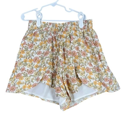 Pantalones Cortos Hollister Para Mujer XXS Ultra Alto Tiro Cottagecore Y2K Verano Ditzy Floral Foto 1 de 4