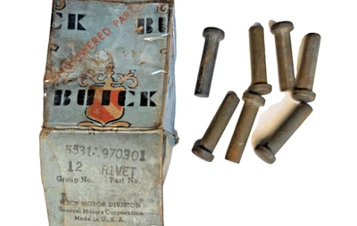 Buick 1924-1955: engrenagem de anel diferencial NOS para rebites de caixa, 7 peças. GM # 970301 - Imagem 1 de 2