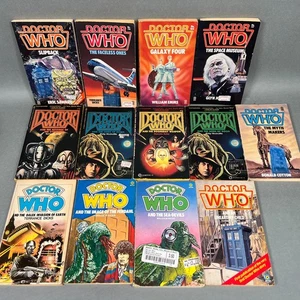 Doctor Who Paperback Book Lot Target Set of 13 Vintage 1980s Various Eras NICE - Picture 1 of 11