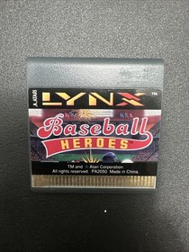Atari LYNX-Baseball Heroes-TESTED-SEE ALL PHOTOS