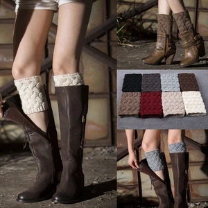 Fashion Winter Warm Cute Leggings Boot Socks Knee High Leg Warmers - Picture 1 of 20