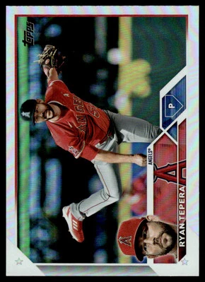 2023 TOPPS SILVER FOIL Ryan Tepera Los Angeles Angels #375 - Image 1 of 2