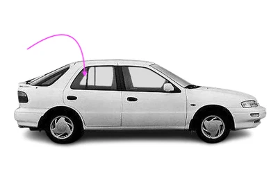 Se adapta a: Kia Sephia 1994-1997 sedán de 4 puertas pasajero ventana de ventilación trasera derecha vidrio Foto 1 de 4